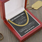 Cuban Kette - Seiten unseres Lebens - Edelstahl oder 14K Gelbgold - an unseren Enkel - Liebesjuwel