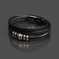 Enkel "Kapitel" Armband - Leder und Edelstahl - von Oma & Opa - Beige - Liebesjuwel