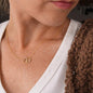 Ewige Liebe Kette- "Perfekt" Spruch - 1K Gelbgold-Herzen mit 18 Diamanten - Liebesjuwel