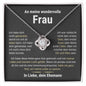 Frau "Leben" Halskette- Echtgold Veredelung-Liebesknoten - Liebesjuwel