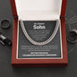 Glieder-Kette "Seiten meines Lebens" Edelstahl oder 14K Gelbgold - An meinen Sohn - Liebesjuwel