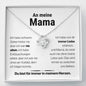 Liebesknoten Geschenk Halskette für Mama – Nie alleine - Liebesjuwel