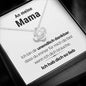 Liebesknoten Halskette "Dankbar" - 14K Weißgold über Edelstahl - An meine Mama - Liebesjuwel