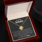 Liebesknoten Halskette "größte Stärke" - 14K Weißgold über Edelstahl - An meinen Schatz - Liebesjuwel