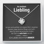 Liebling "Perfekt" Halskette - 14K Weißgold über Edelstahl - Liebesknoten - Liebesjuwel