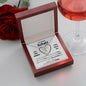 Schatz "1. Date" Halskette - 14K Weißgold Veredelung - "Ewige Hoffnung" Anhänger - Liebesjuwel