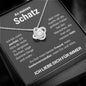 Schatz "Bester Freund und Seelenverwandter" Halskette - 14K Weißgold über Edelstahl - Liebesknoten - Liebesjuwel
