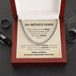 Sohn "Kapitel" Halskette - Echtgold Veredelung - Cuban Link Kette - von Mama - Liebesjuwel