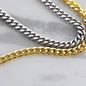Sohn "Kapitel" Halskette - Echtgold Veredelung - Cuban Link Kette - von Mama - Liebesjuwel