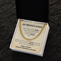 Sohn "Kapitel" Halskette - Echtgold Veredelung - Cuban Link Kette - von Mama - Liebesjuwel