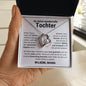 Tochter "Kapitel" - 14K Weißgold oder 18K Gelbgold Veredelung - Herz Kette - Liebesjuwel