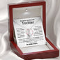 Tochter "Kapitel" Halskette - 14K Weißgold Veredelung - Liebesband Rosenkranz - Liebesjuwel