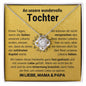 Tochter "Kapitel" Halskette - Echtgold Veredelung - Liebesknoten - Gold - Liebesjuwel