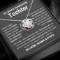 Tochter "Kapitel" Halskette - Echtgold Veredelung - Liebesknoten - Schwarz - Liebesjuwel