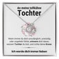 Tochter "Krone" Halskette - Echtgold Veredelung - Liebesknoten - Liebesjuwel