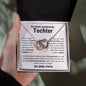 Tochter "Rest meines Lebens" Halskette - Rosé Vergoldung - Herzchen Papa - Rosenkranz - Liebesjuwel