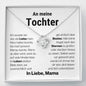 Tochter "Sterne" Halskette - 14K Weißgold über Edelstahl - Liebesknoten - Liebesjuwel