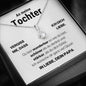 Tochter "Wunderbar" Halskette - 14K Weißgold Veredelung - Liebesband - Liebesjuwel