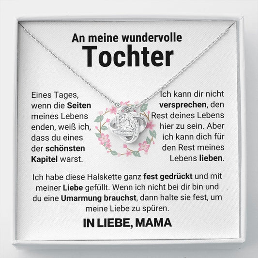 Liebesknoten Halskette für die Tochter - von Mama - Liebesjuwel