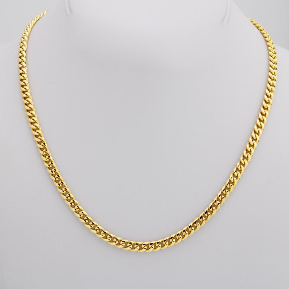 Schatz "Manchmal" Halskette - 14K Gelbgold über Edelstahl - Cuban - Liebesjuwel